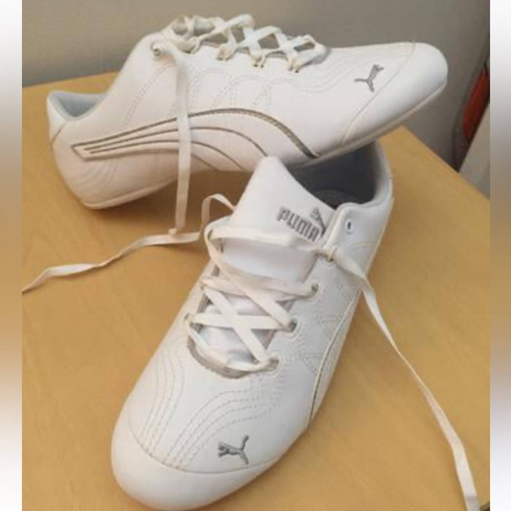 Women’s white sneakers, Puma, size 5.5